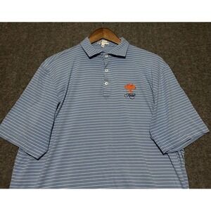 Peter millar kiawah ocean course polo shirt mens golf pima cotton striped Large